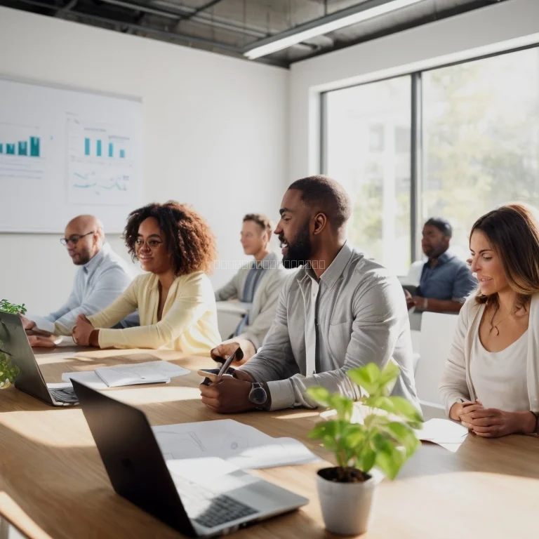 Entrepreneur engaged in mindful planning session